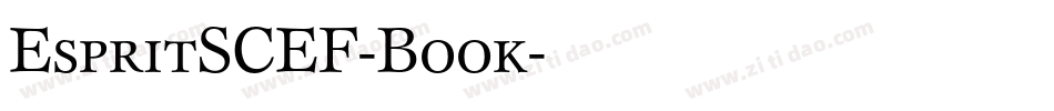 EspritSCEF-Book字体转换