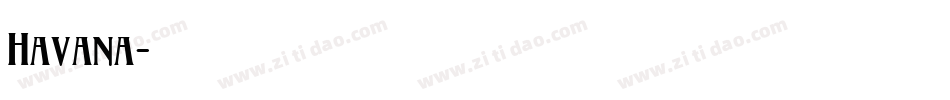 Havana字体转换