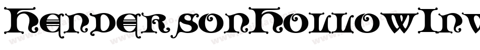 HendersonHollowInverse-2VgX字体转换