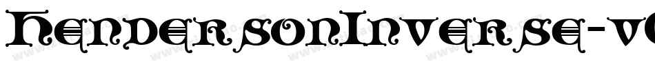 HendersonInverse-v0gL字体转换