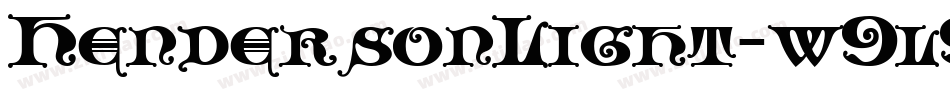 HendersonLight-w9l9字体转换