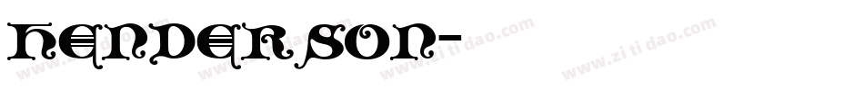 henderson字体转换