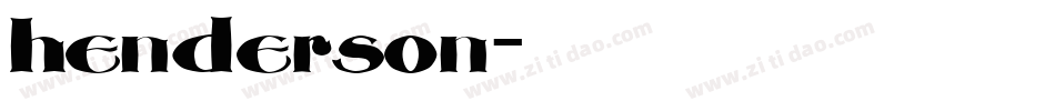 henderson字体转换