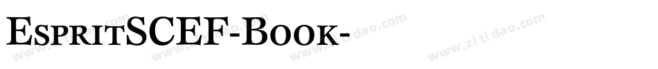 EspritSCEF-Book字体转换