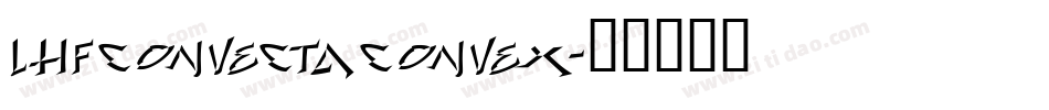 LHFConvectaConvex字体转换