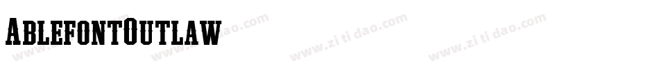 AblefontOutlaw字体转换