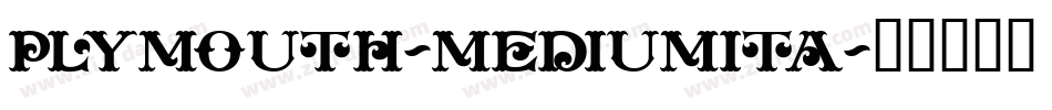 Plymouth-MediumIta字体转换