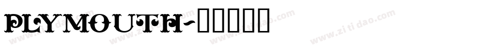 Plymouth字体转换