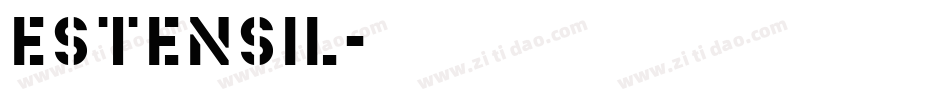 Estensil字体转换