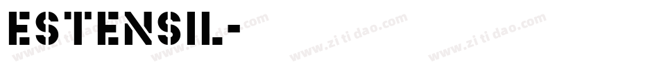 Estensil字体转换