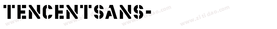 tencentsans字体转换