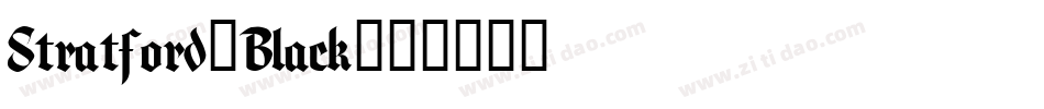 Stratford-Black字体转换