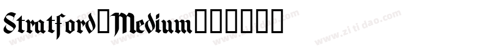 Stratford-Medium字体转换