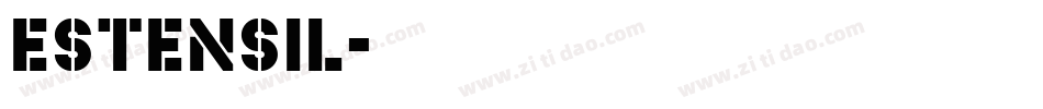 Estensil字体转换
