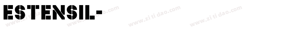 Estensil字体转换