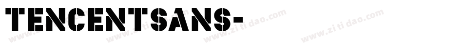 tencentsans字体转换