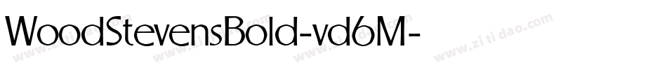 WoodStevensBold-vd6M字体转换 WoodStevensBold-vd6M字体转换