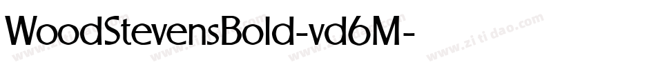 WoodStevensBold-vd6M字体转换 WoodStevensBold-vd6M字体转换