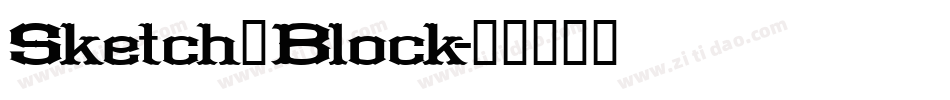 Sketch_Block字体转换