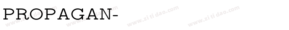 PROPAGAN字体转换