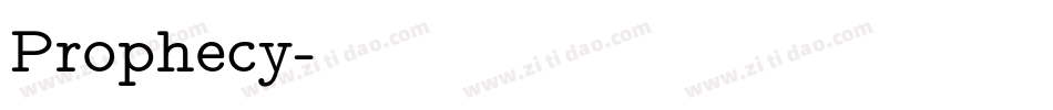 Prophecy字体转换