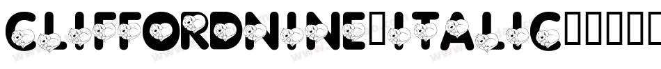 CliffordNine-Italic字体转换