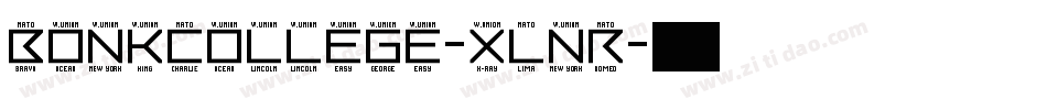 BonkCollege-xLnR字体转换