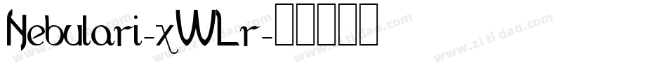 Nebulari-xWLr字体转换