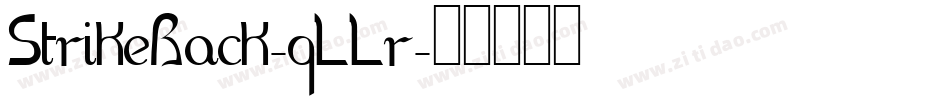 StrikeBack-qLLr字体转换