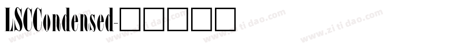 LSCCondensed字体转换
