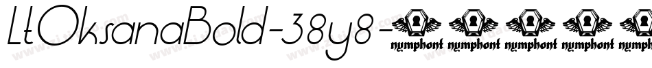 LtOksanaBold-38y8字体转换