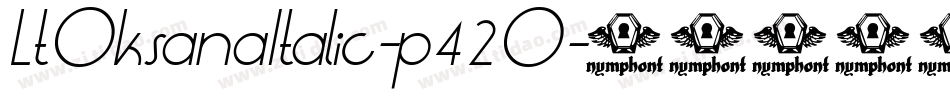 LtOksanaItalic-p42O字体转换