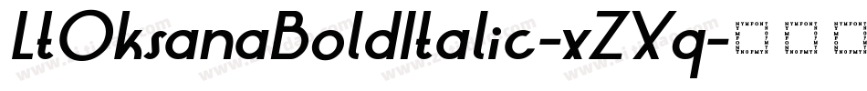 LtOksanaBoldItalic-xZXq字体转换