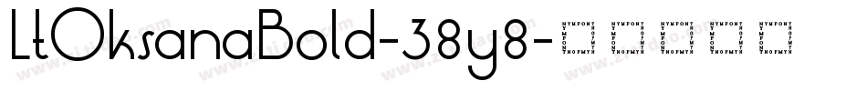 LtOksanaBold-38y8字体转换