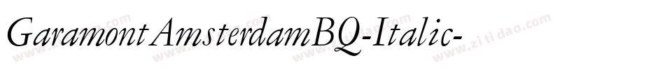 GaramontAmsterdamBQ-Italic字体转换