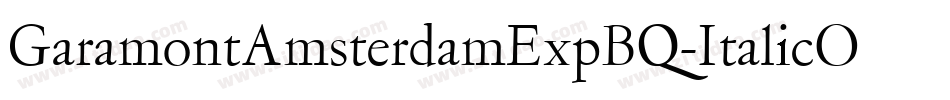 GaramontAmsterdamExpBQ-ItalicOsF字体转换