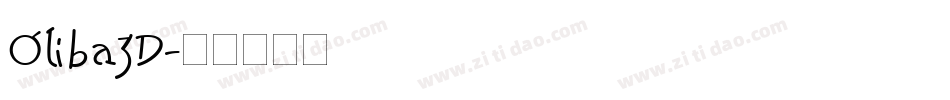 Oliba3D字体转换