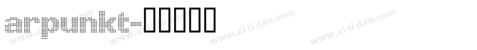 ARPUNKT字体转换