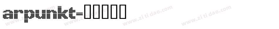 ARPUNKT字体转换