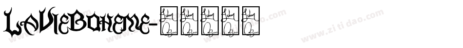 LaVieBoheme字体转换