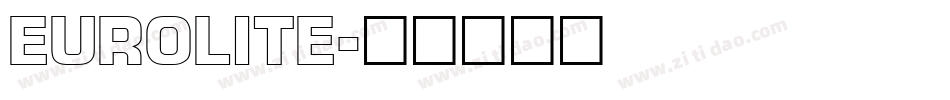 EUROLITE字体转换