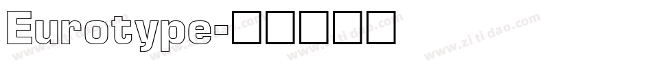 Eurotype字体转换