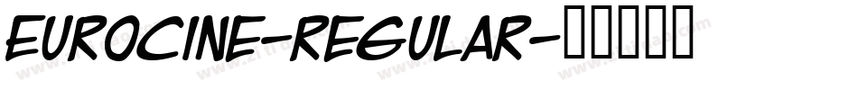 Eurocine-regular字体转换