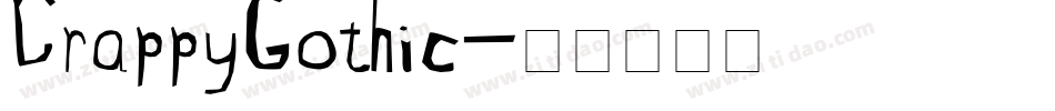 CrappyGothic字体转换
