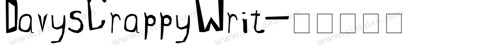 DavysCrappyWrit字体转换