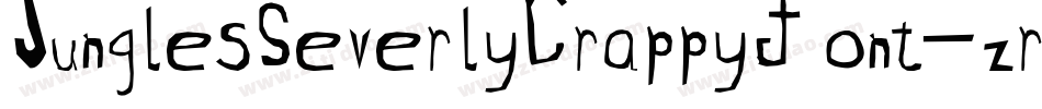 JunglesSeverlyCrappyFont-zr7G字体转换