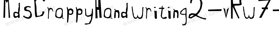 MdsCrappyHandwriting2-vRw7字体转换