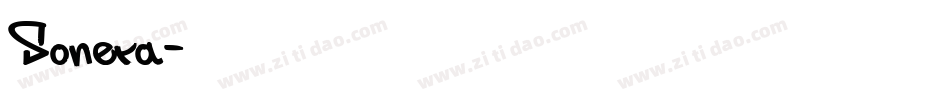 Sonera字体转换