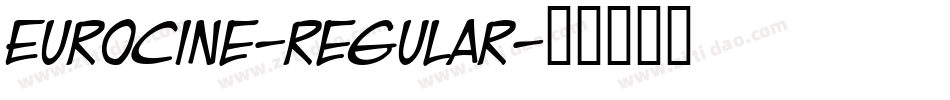 Eurocine-regular字体转换