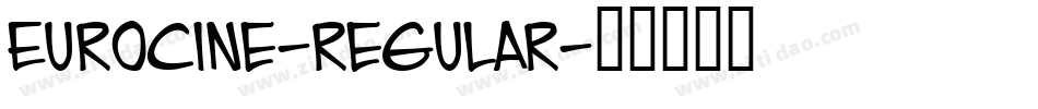 Eurocine-regular字体转换